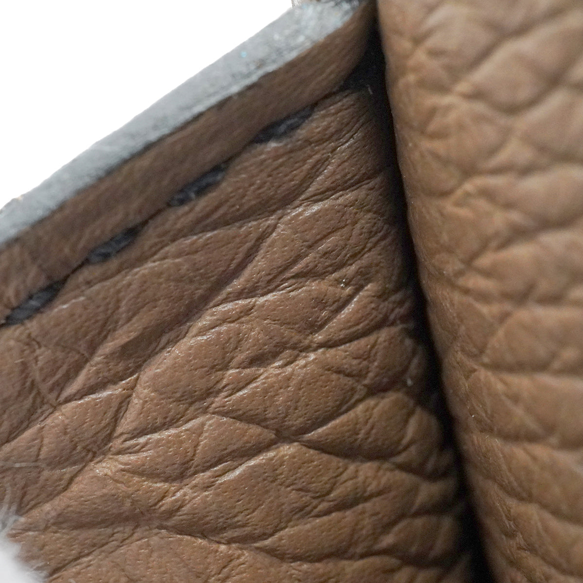 HERMES CARABAS 35 ETOUPE TOGO HAND BAG 2010 SQUARE N PALLADIUM HARDWARE 90345989