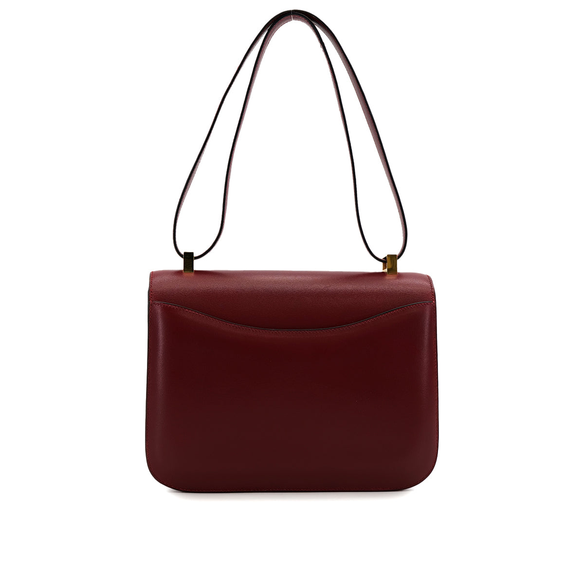 HERMES CONSTANCE 24 ROUGE H BOX CALF SHOULDER BAG 1996 CIRCLE Z GOLD HARDWARE 90321636