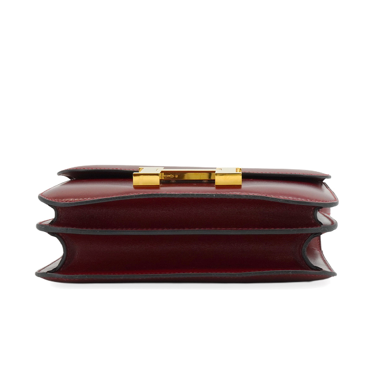 HERMES CONSTANCE 3 MINI 18 ROUGE H BOX CALF SHOULDER BAG 2018 C STAMP GOLD HARDWARE 90345998