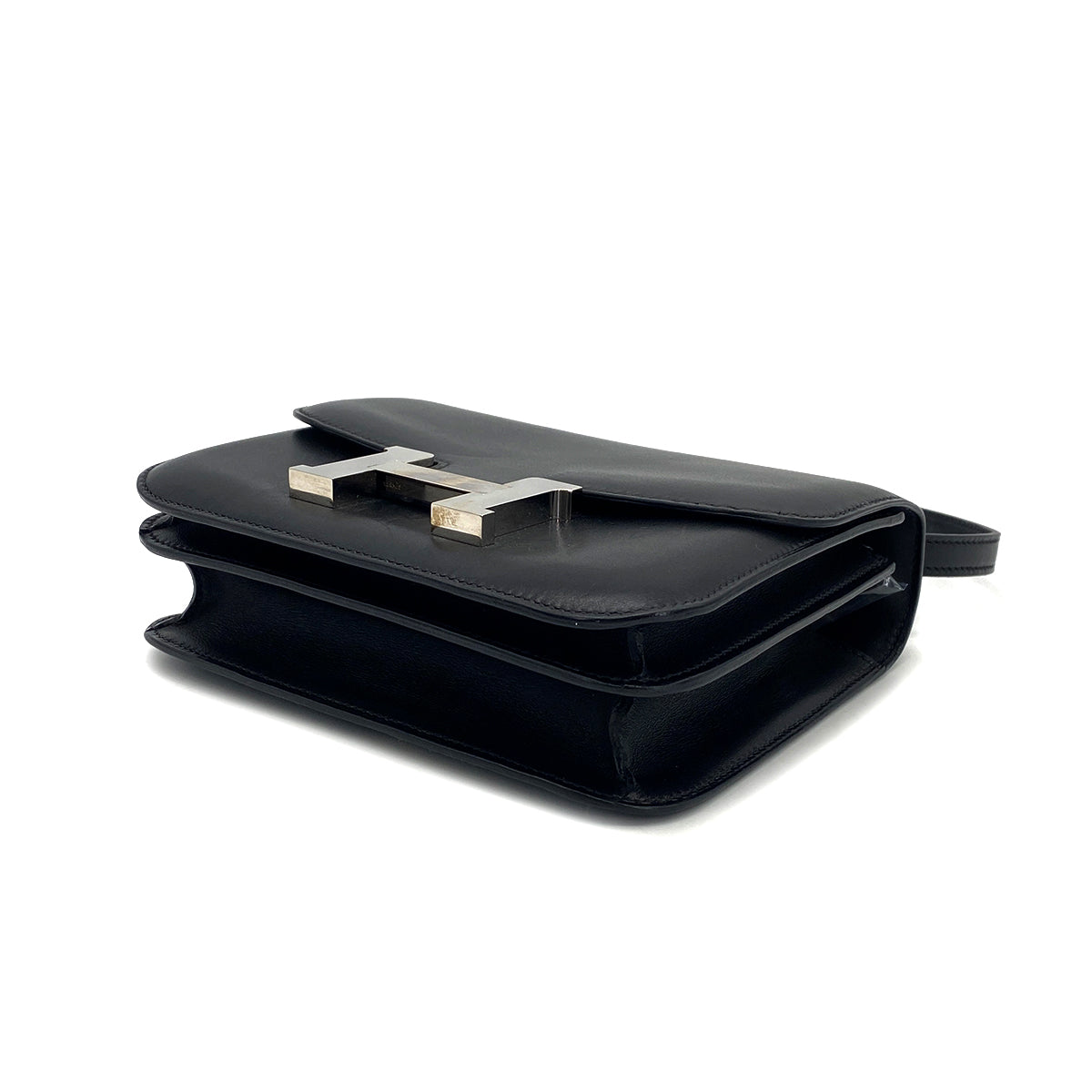 HERMES CONSTANCE 3 MINI 18 BLACK EVERCALF SHOULDER BAG 2017 A STAMP PALLADIUM HARDWARE 90322780