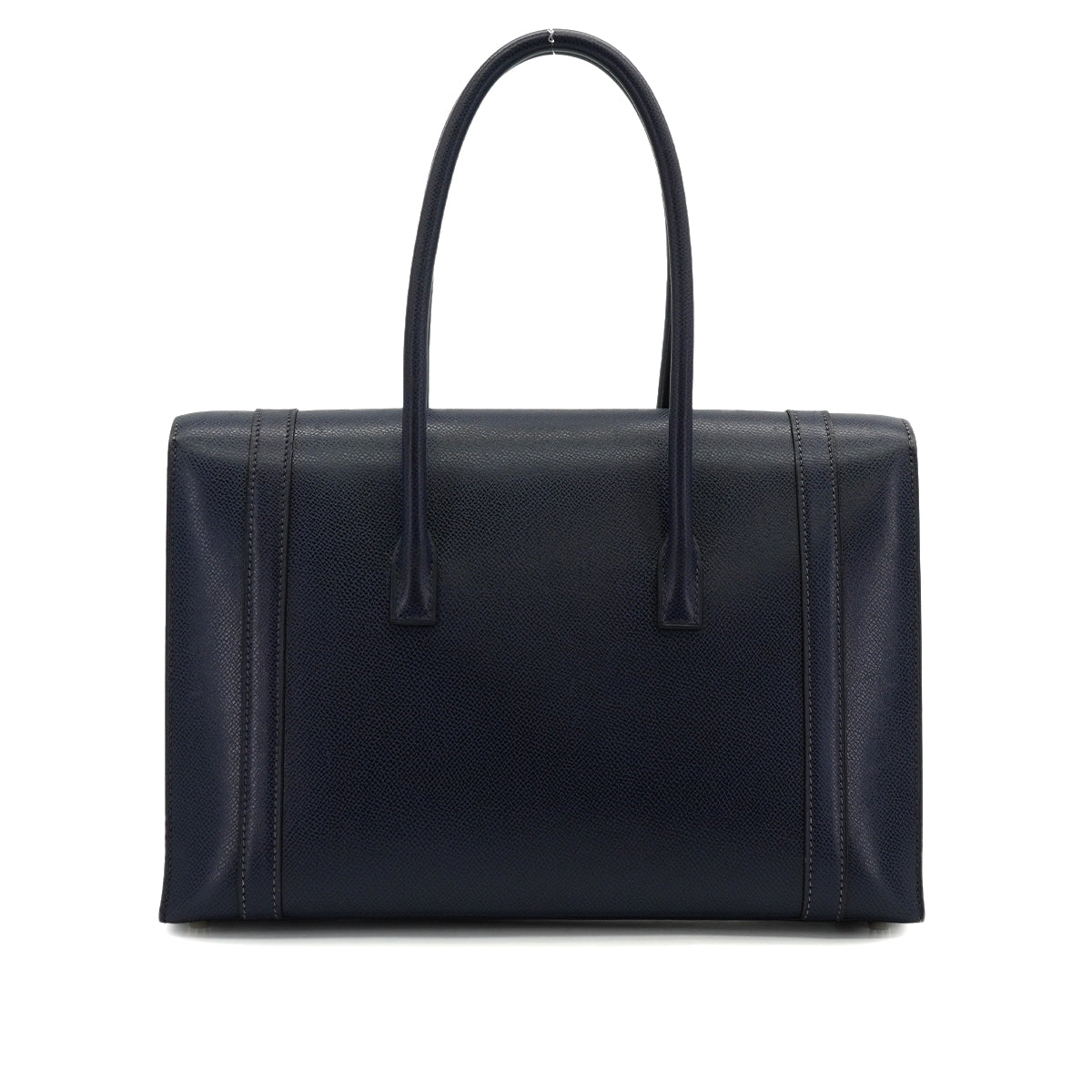HERMES DRUG 32 BLUE ROY LISSE HAND BAG 2002 SQUARE F PALLADIUM HARDWARE 90334267