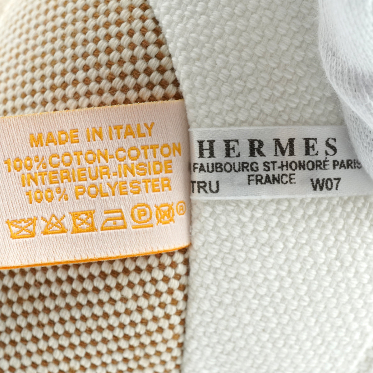 HERMES EPOPEE EMILE PANDA PLUSH CANNELLE TOILE H COTTON STUFFED TOY 90346690