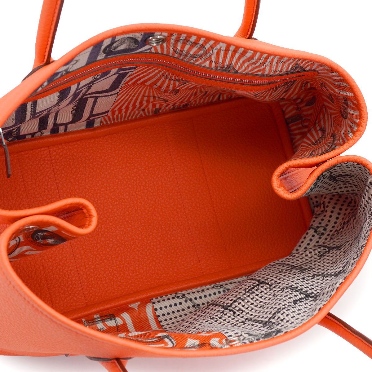 HERMES GARDEN PARTY 36 PM ORANGE POPPY COUNTRY TOTE BAG 2016 X STAMP 90328713