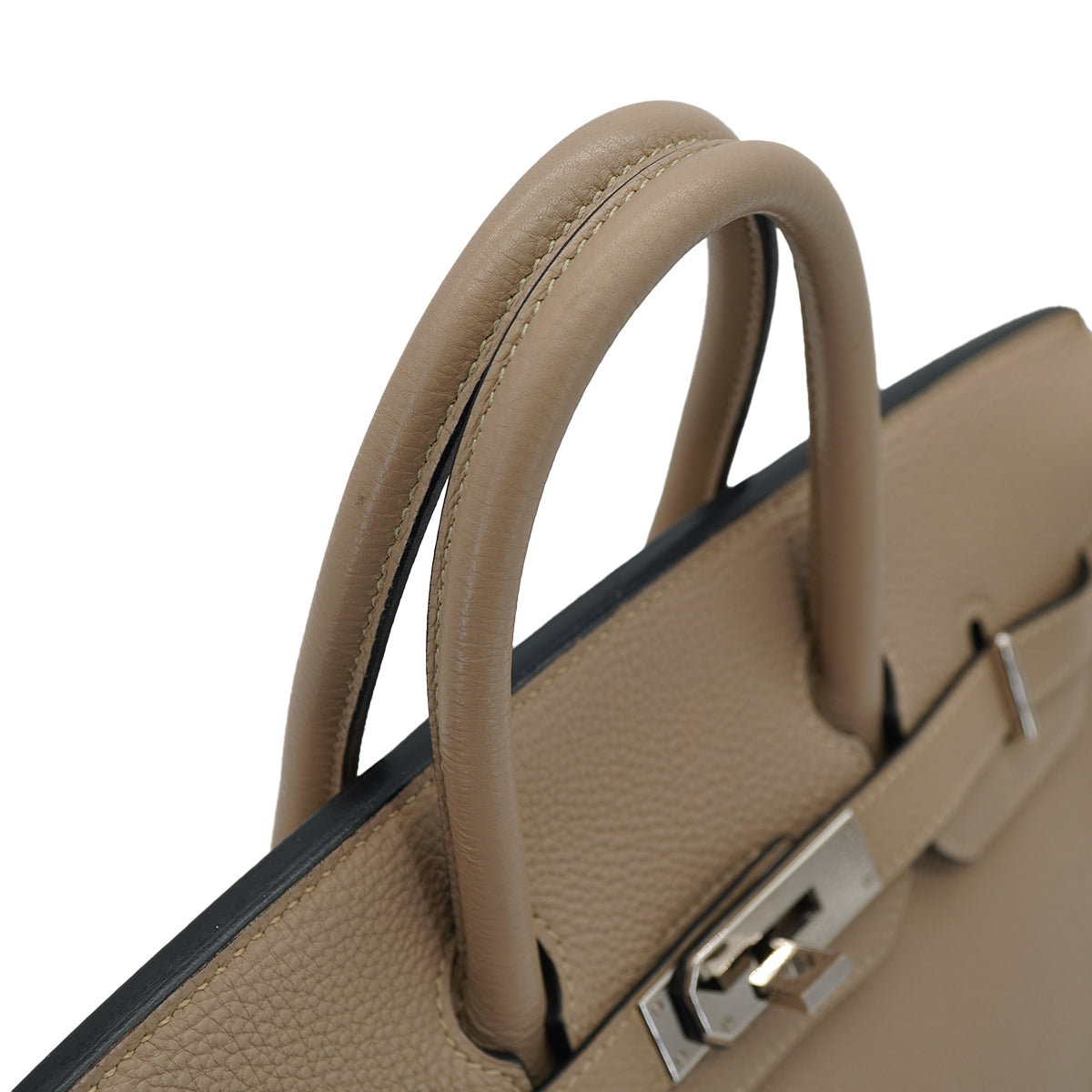 HERMES HAUT A COURROIES 28 GRIS TOURTERELLE TOGO HAND BAG 2005 SQUARE I 90333189