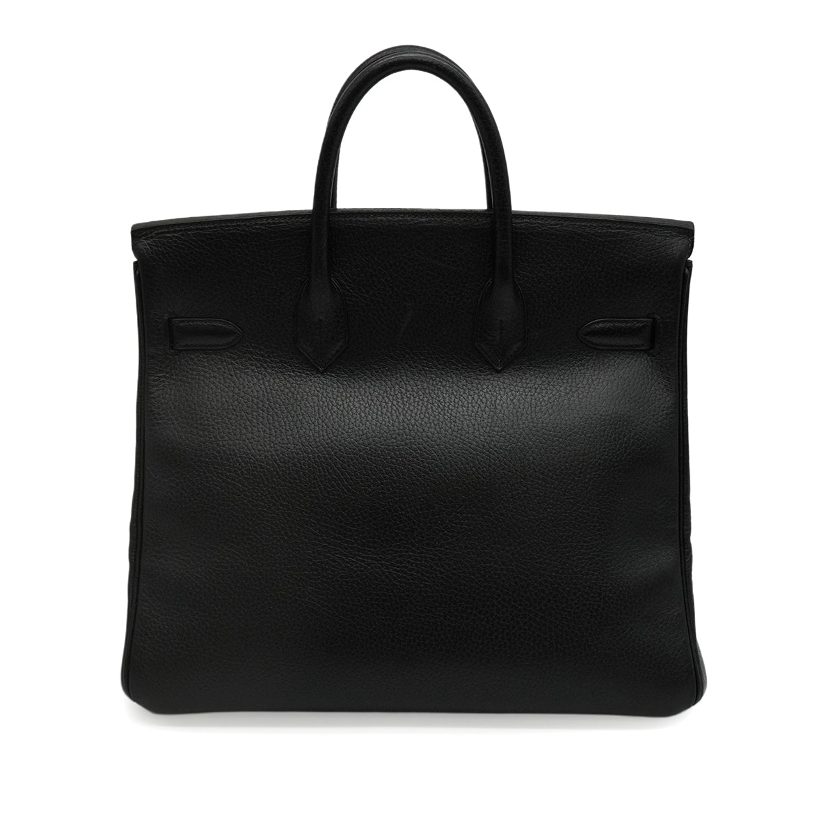 HERMES HAUT A COURROIES 32 BLACK ARDENNES HAND BAG 1996 CIRCLE Z GOLD HARDWARE 90344865