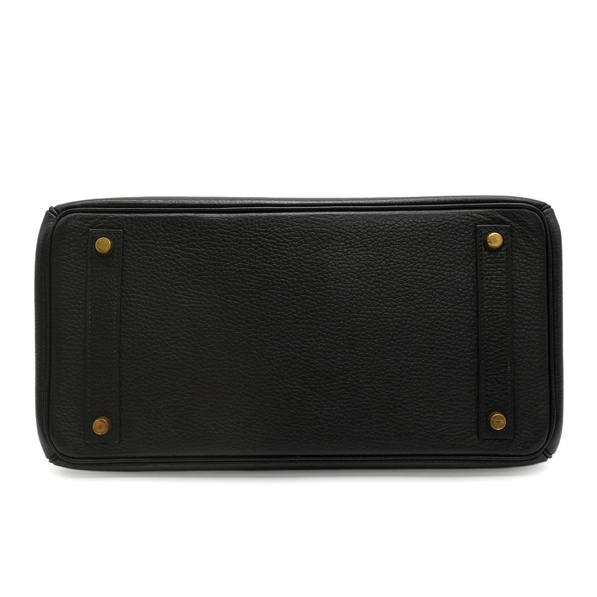 HERMES HAUT A COURROIES 32 BLACK ARDENNES HAND BAG 1996 CIRCLE Z GOLD HARDWARE 90344865