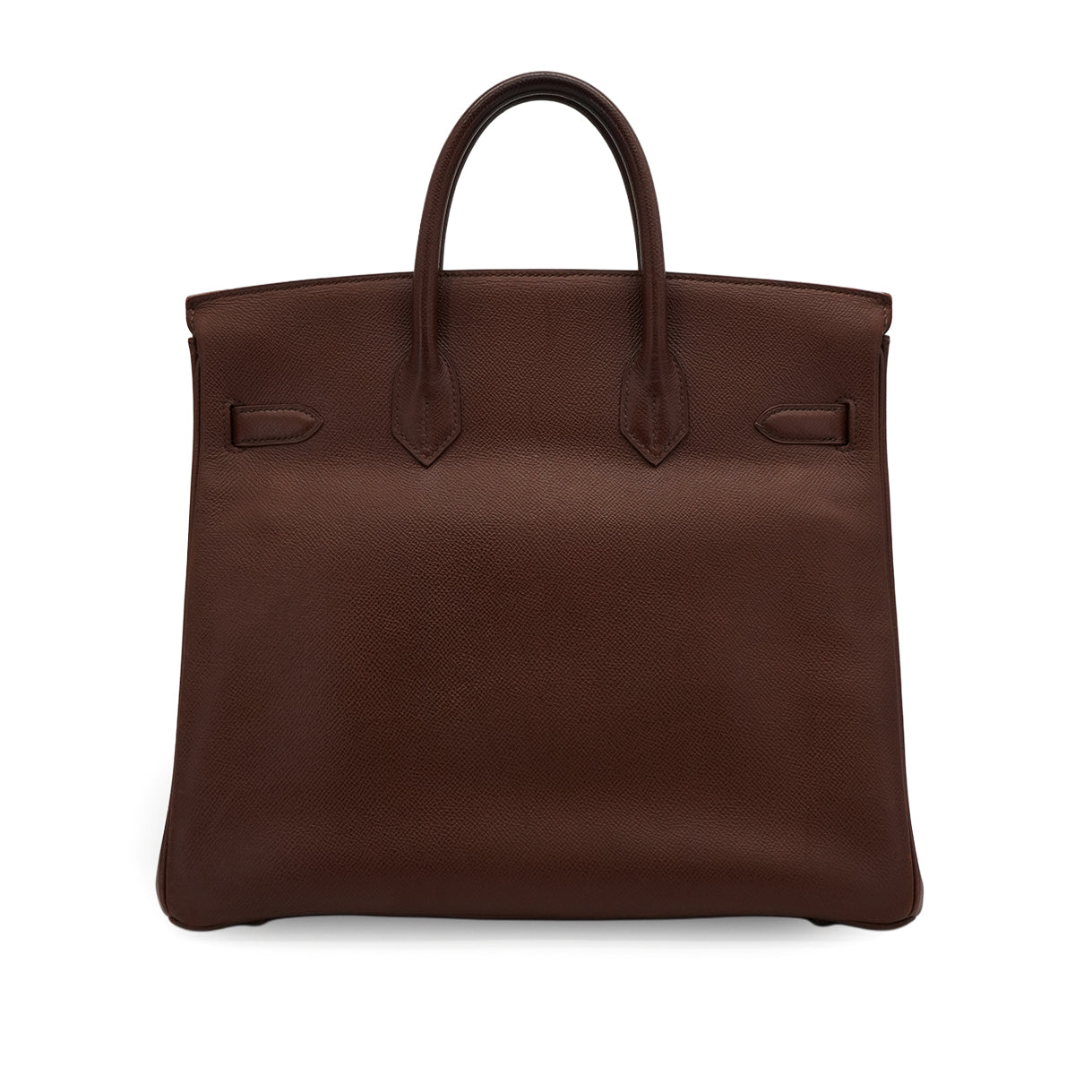 HERMES HAUT A COURROIES 32 HABANA COURCHEVEL HAND BAG 1995 CIRCLE Y GOLD HARDWARE 90340451