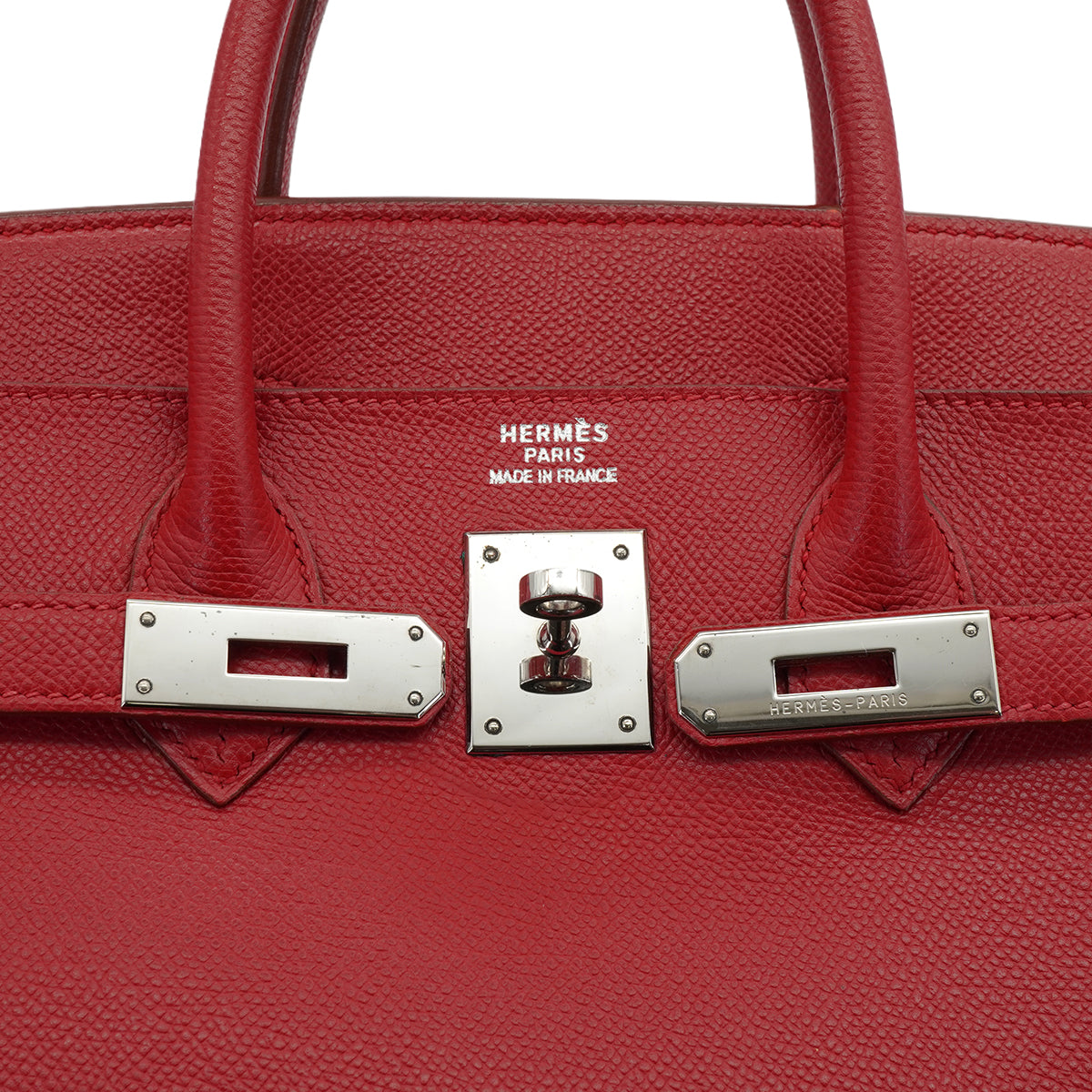 HERMES HAUT A COURROIES 32 ROUGE CASAQUE COUCHEVEL HAND BAG 2000 SQUARE D SILVER HARDWARE 90341716
