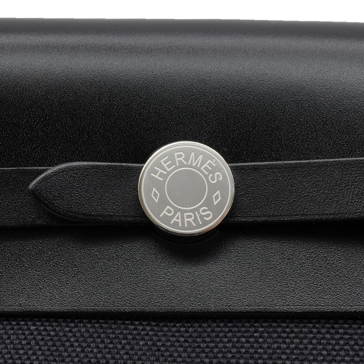 HERMES HER BAG ZIP 20 MINI BLACK VACHE HUNTER TOILE MILITAIRE SHOULDER BAG 2025 K STAMP 90345059