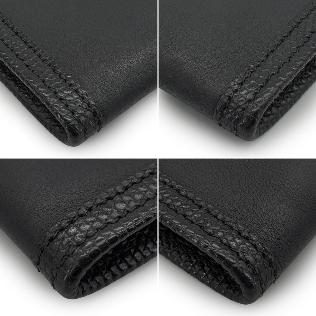 HERMES JIGE ELAN 29 BLACK LIZARD VEAU SWIFT CLUTCH BAG 2017 A STAMP 90339216