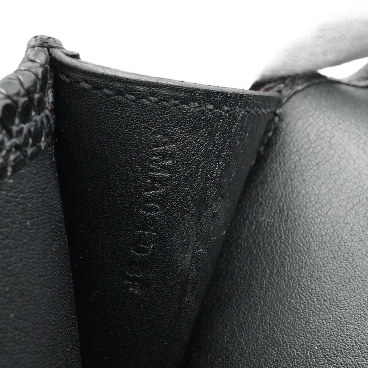 HERMES JIGE ELAN 29 BLACK LIZARD VEAU SWIFT CLUTCH BAG 2017 A STAMP 90339216