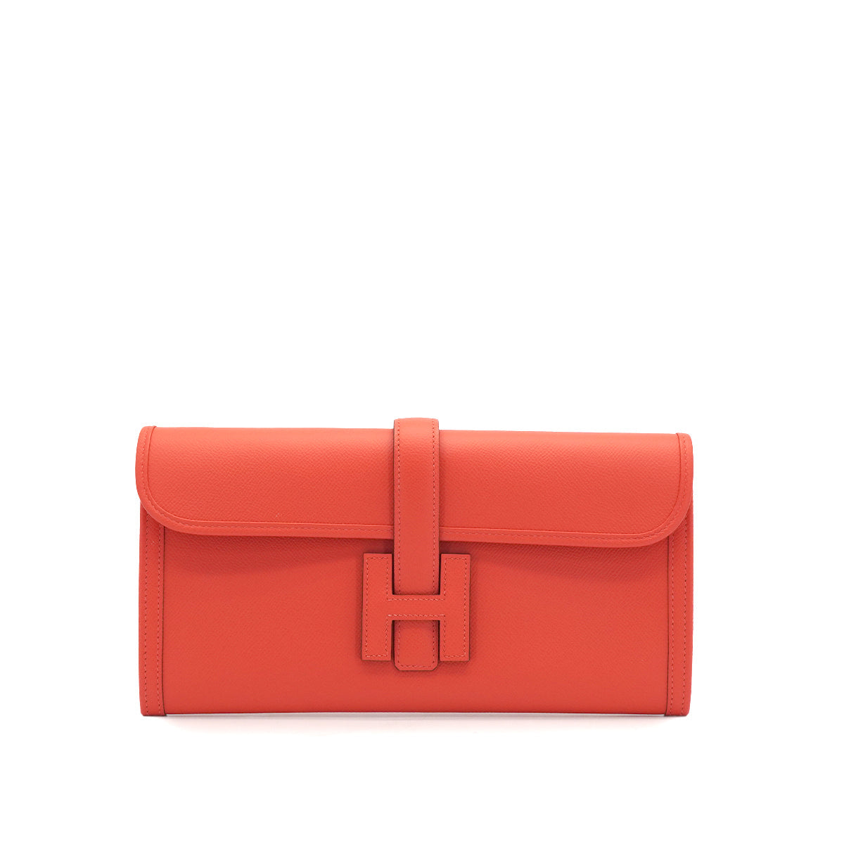 HERMES JIGE ELAN 29 ROSE JAIPUR EPSOM CLUTCH BAG 2017 A STAMP 90337653