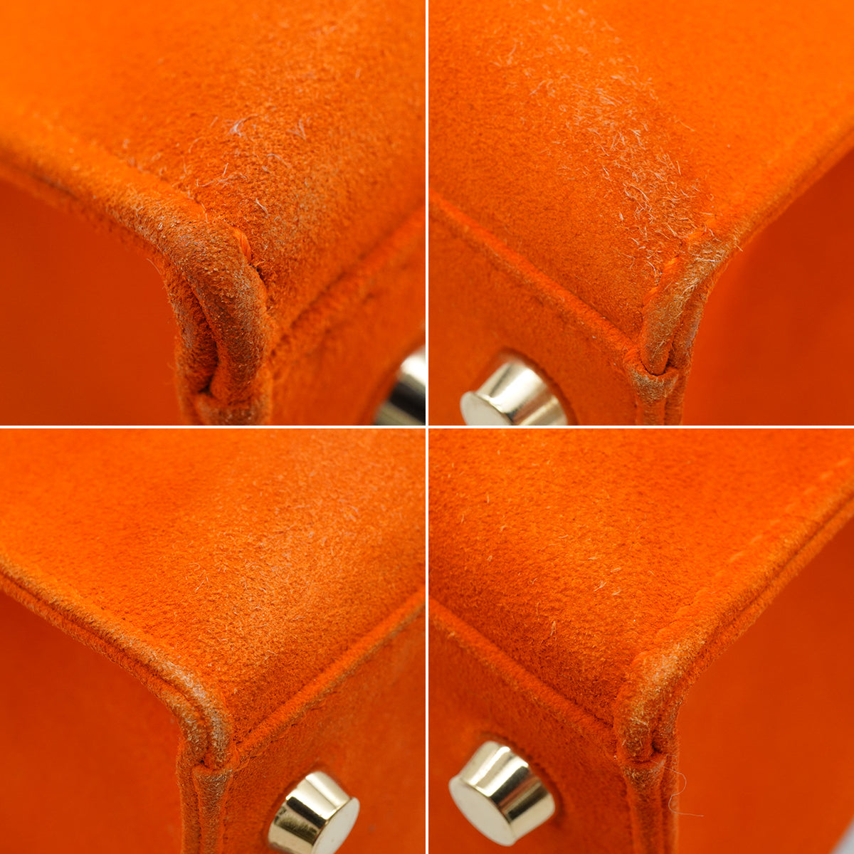 HERMES KELLY 28 SELLIER ORANGE DOBLIS HAND SHOULDER BAG 2006 SQUARE J GOLD HARDWARE 90347756