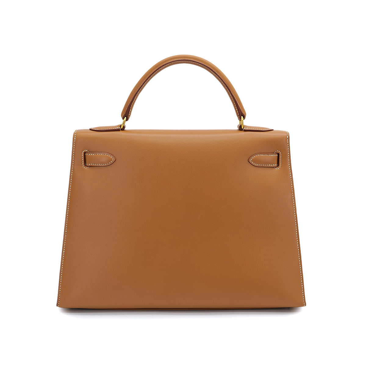 HERMES KELLY 32 SELLIER NATURAL VEAU CHAMONIX HAND SHOULDER BAG 1996 CIRCLE Z GOLD HARDWARE 90324627