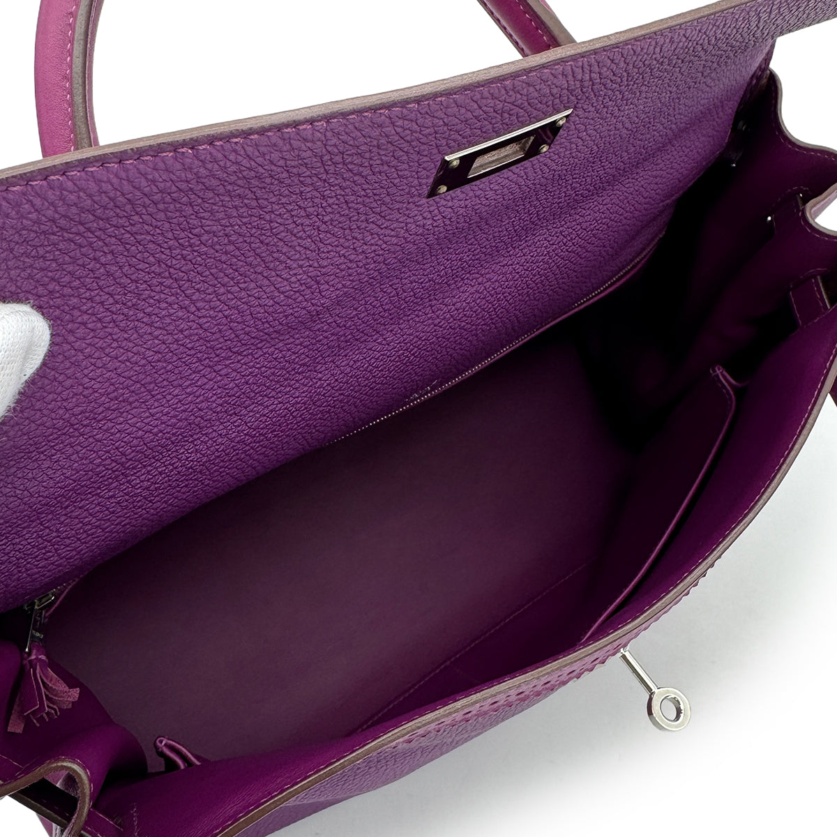 HERMES KELLY35 GHILLIES RETOURNE ANEMONE TOGO SWIFT HAND SHOULDER BAG 2014 R STAMP PALLADIUM HARDWARE 90325615