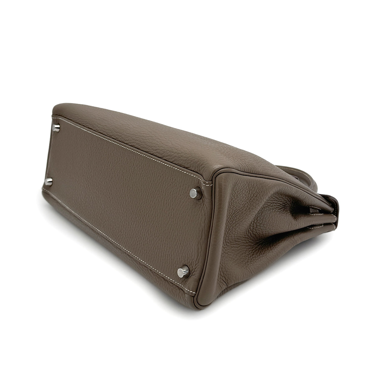 HERMES KELLY AMAZON 32 RETOURNE ETOUPE TOGO HAND SHOULDER BAG 2010 SQUARE N PALLADIUM HARDWARE 90277075