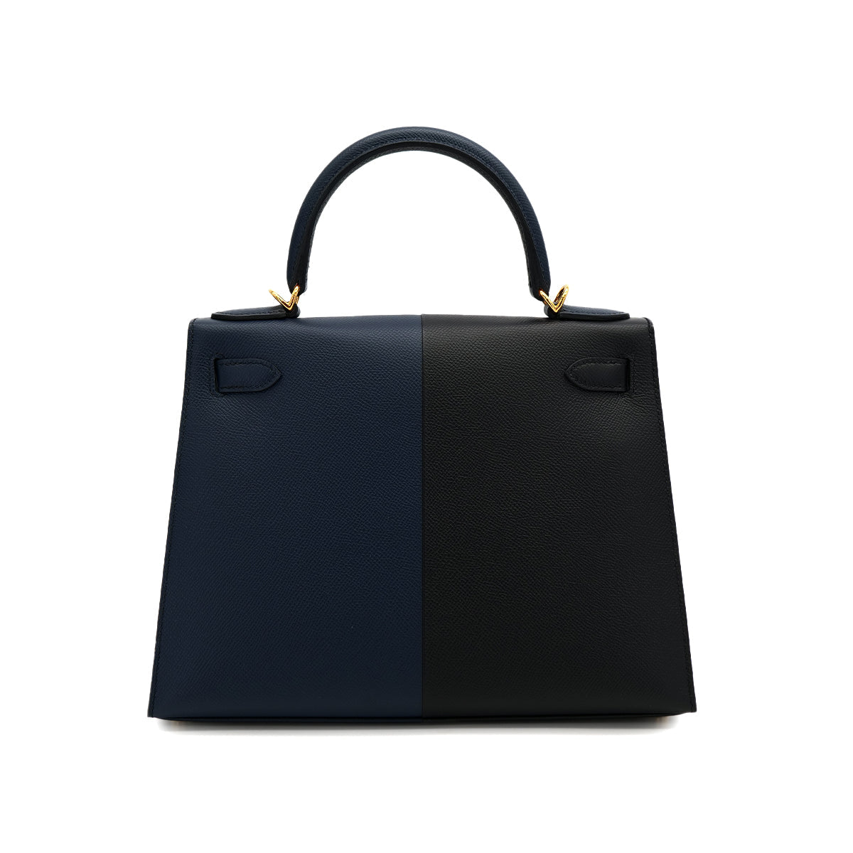 HERMES KELLY CASAQUE 28 SELLIER BLUE INDIGO BLACK BLUE FRIDA EPSOM 2022 U STAMP GOLD HARDWARE 90313339
