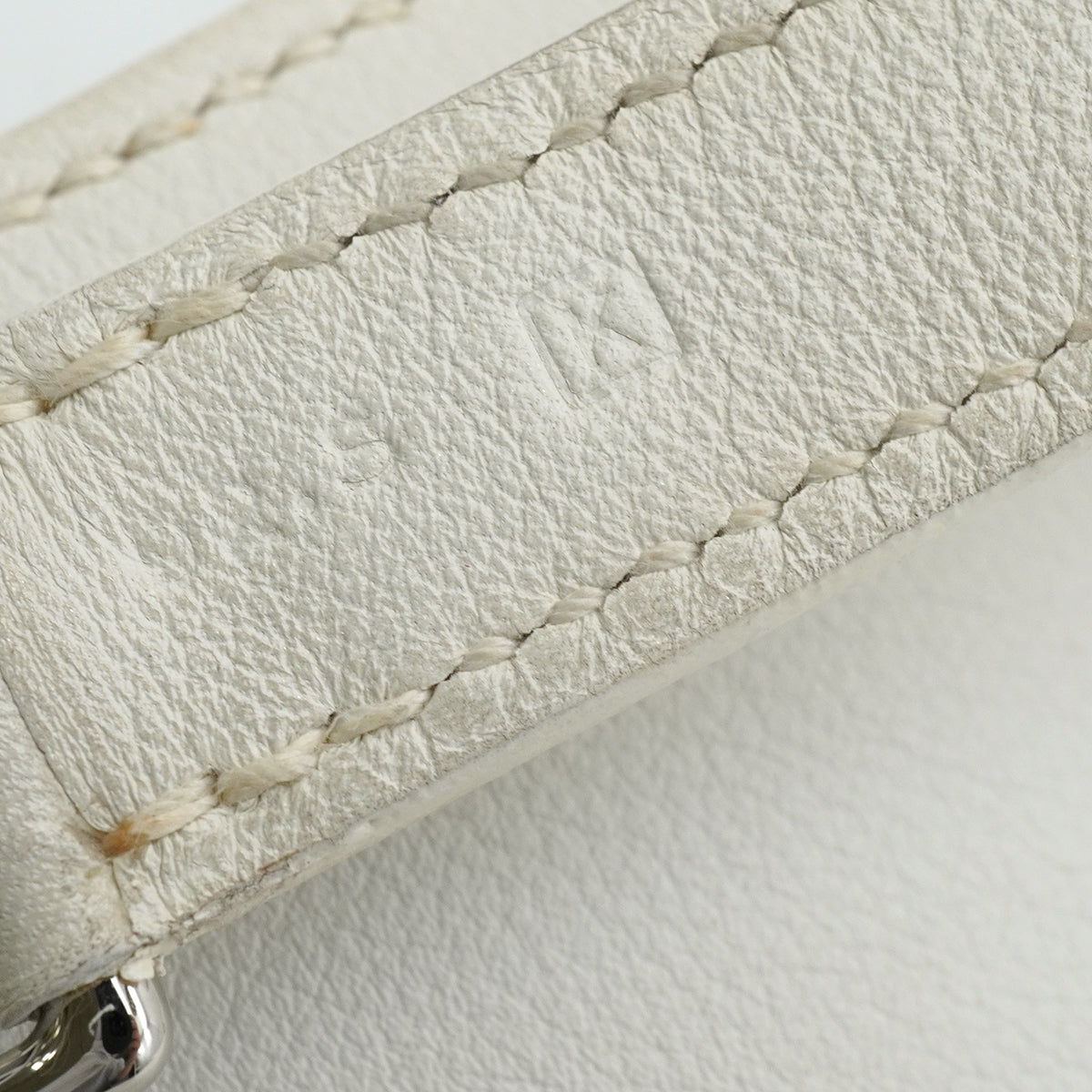 HERMES KELLY FLAT 35 WHITE VEAU SWIFT HAND SHOULDER BAG 2007 SQUARE K PALLADIUM HARDWARE 90346984