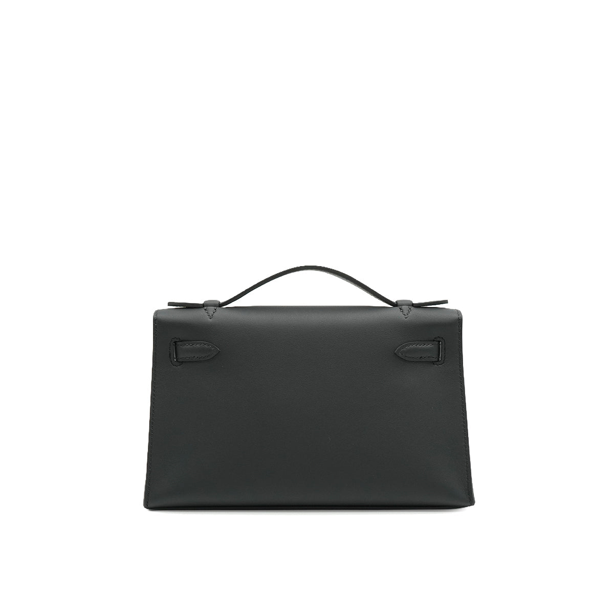 HERMES KELLY POCHETTE SELLIER BLACK VEAU SWIFT HAND BAG 2024 W STAMP GOLD HARDWARE 90331852