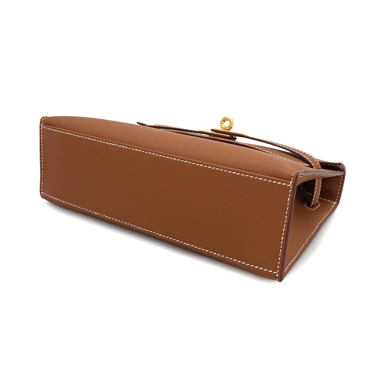 HERMES KELLY POCHETTE SELLIER GOLD SWIFT HAND BAG 2025 K STAMP GOLD HARDWARE 90320165