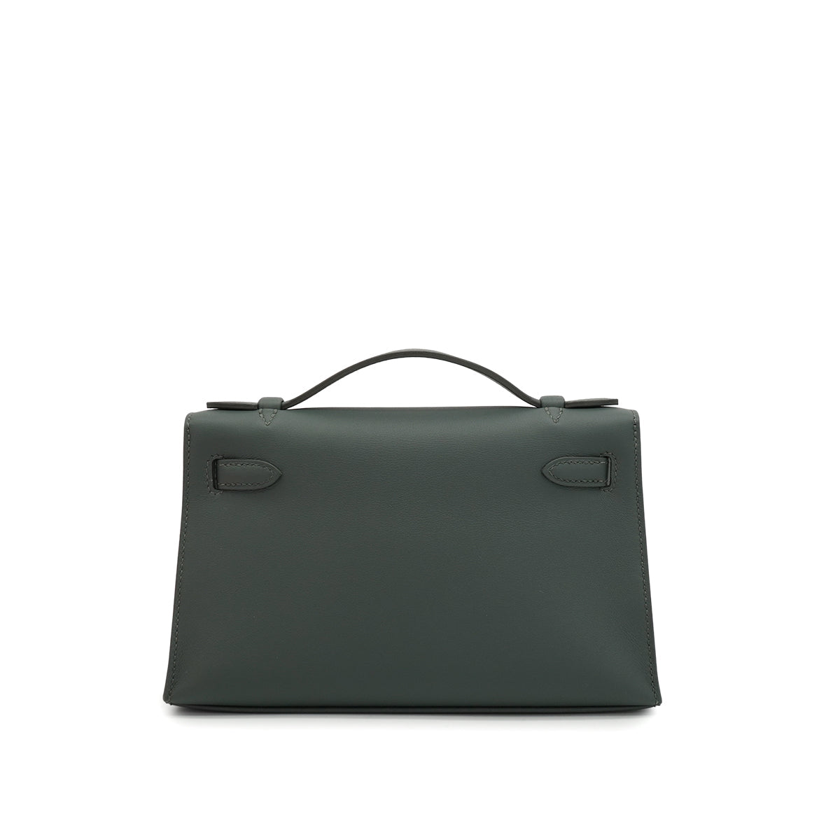 HERMES KELLY POCHETTE SELLIER VERT MANGROVE VEAU SWIFT HAND BAG 2025 K STAMP PALLADIUM HARDWARE 90333711