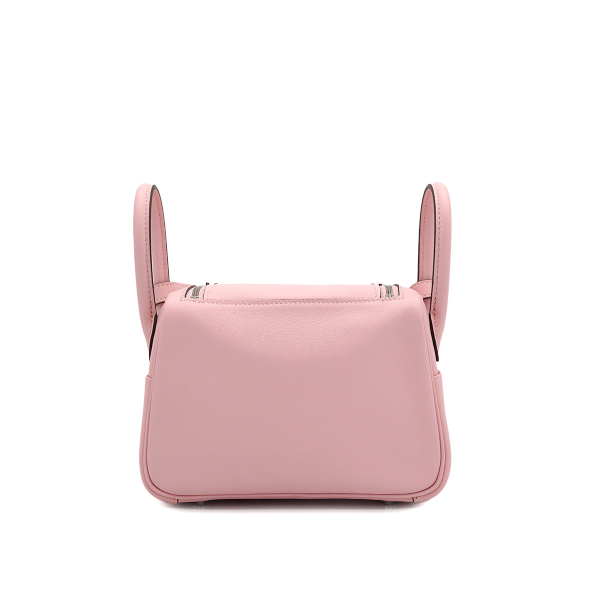 HERMES LINDY MINI ROSE SAKURA SWIFT SHOULDER BAG 2025 K STAMP PALLADIUM HARDWARE 90326763