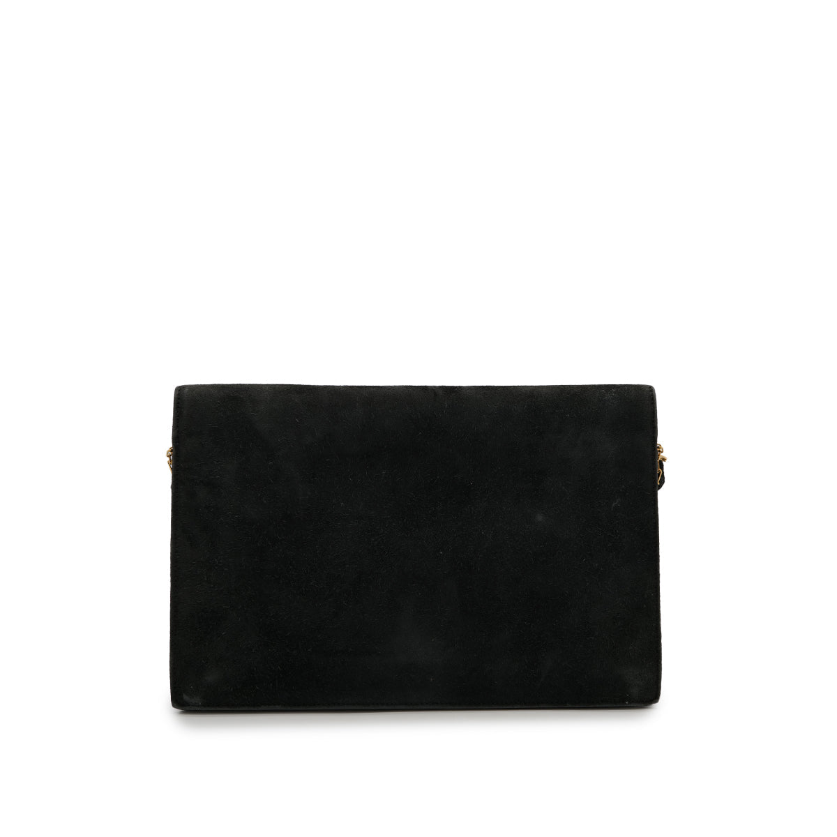 HERMES LYDIE BLACK DOBLIS CLUTCH SHOULDER BAG 1976 CIRCLE F GOLD HARDWARE 90325346
