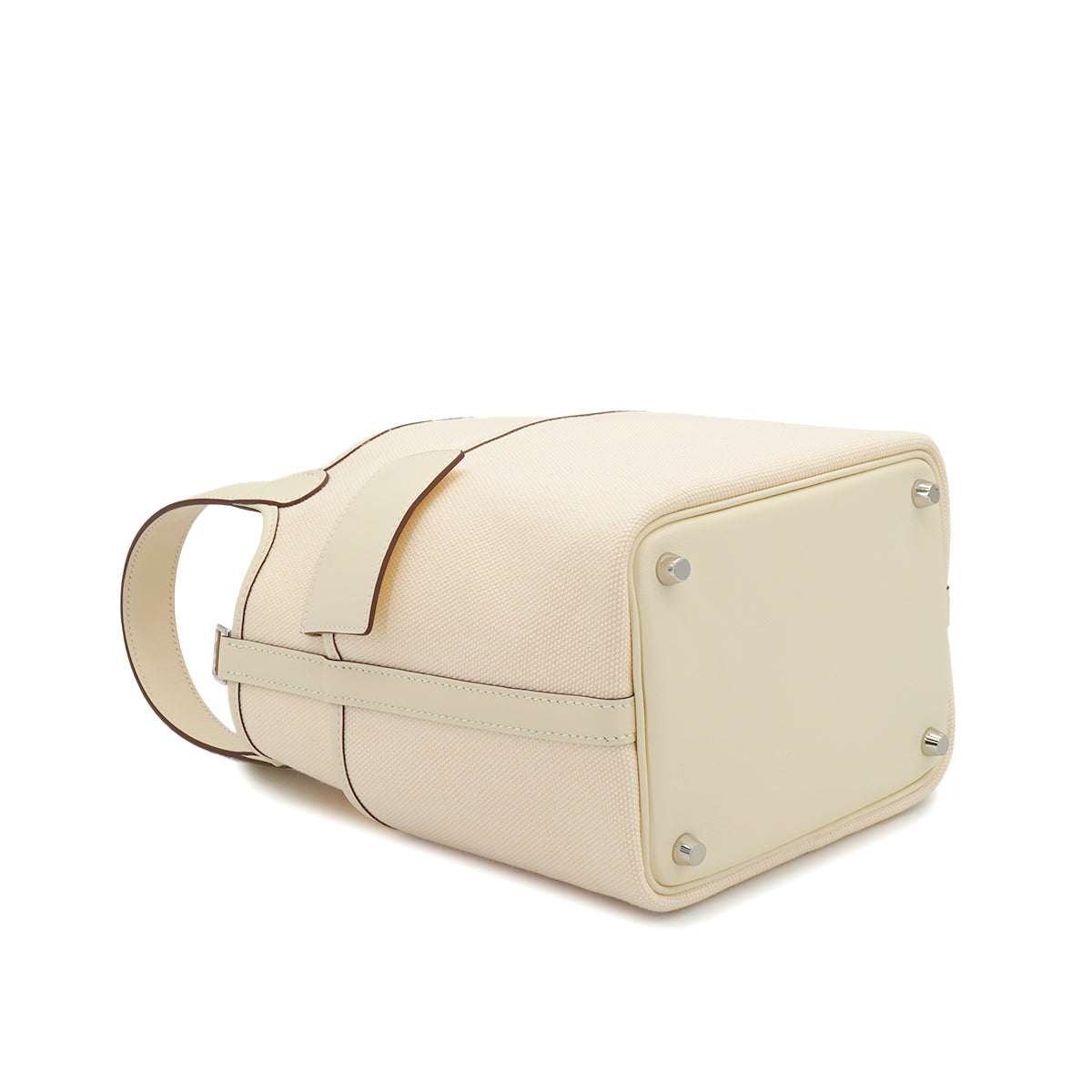 HERMES PICOTIN LOCK 18 PM CARGO POCKET NATA TOILE GOELAND VEAU SWIFT 2021 Z STAMP PALLADIUM HARDWARE 90334299
