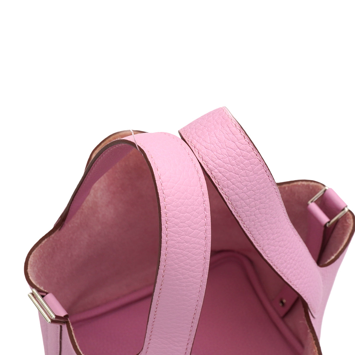 HERMES PICOTIN LOCK PM MAUVE SYLVESTRE TAURILLON CLEMENCE HAND BAG 2023 B STAMP PALLADIUM HARDWARE 90346643