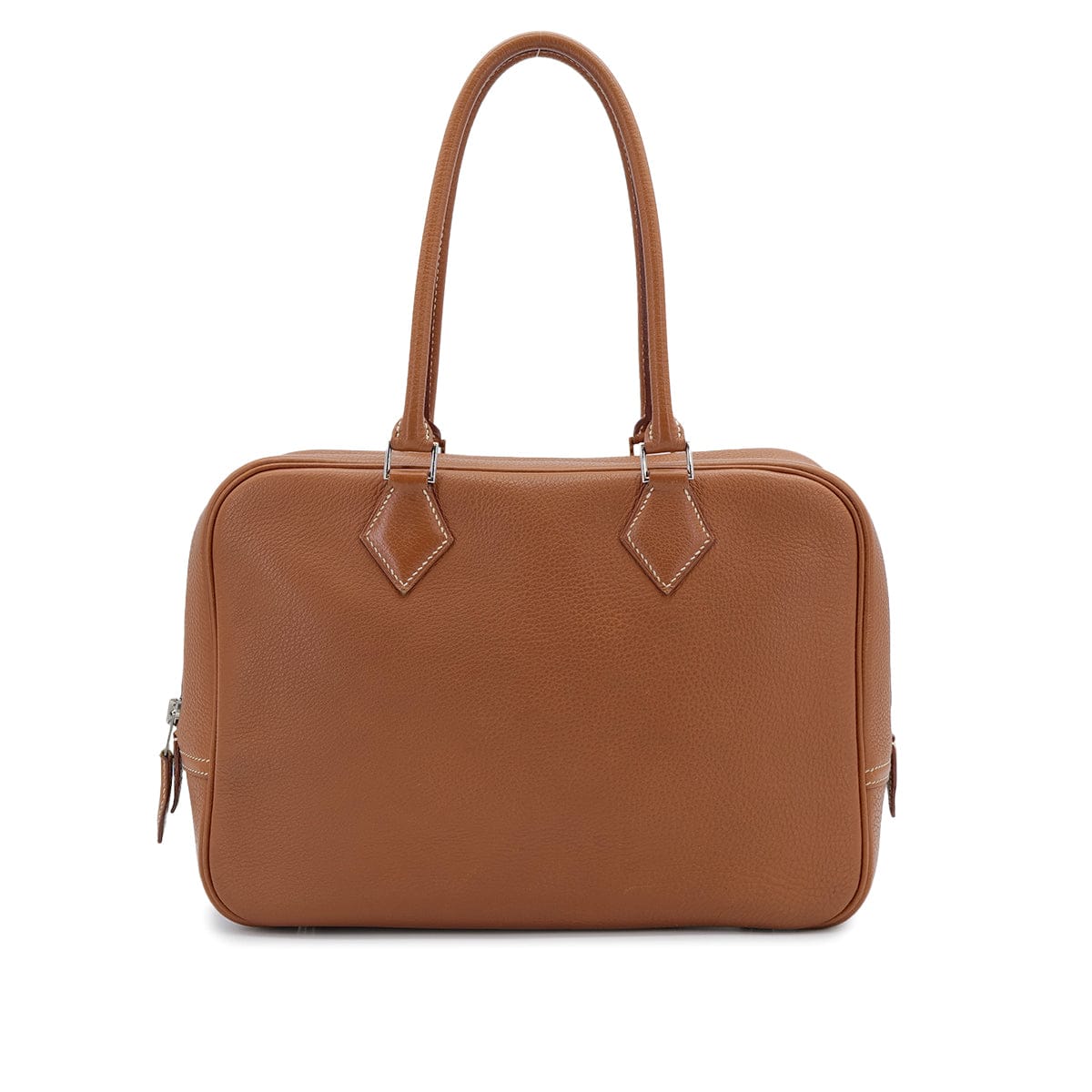 HERMES PLUME 28 GOLD TOGO HAND BAG 1999 SQUARE C PALLADIUM HARDWARE 90320623