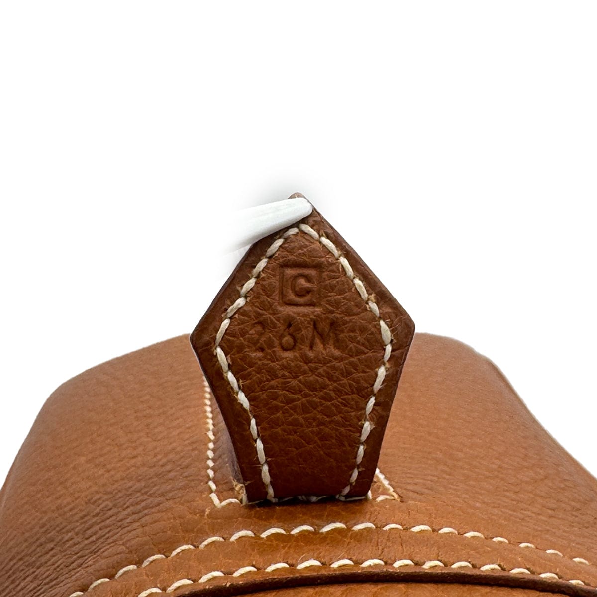 HERMES PLUME 28 GOLD TOGO HAND BAG 1999 SQUARE C PALLADIUM HARDWARE 90320623