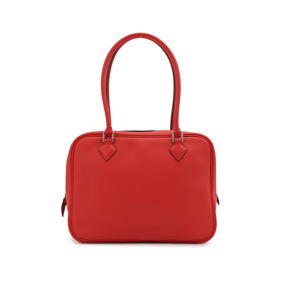 HERMES PLUME MINI CAPUCINE VEAU SWIFT HAND BAG 2014 SQUARE R PALLADIUM HARDWARE 90319918