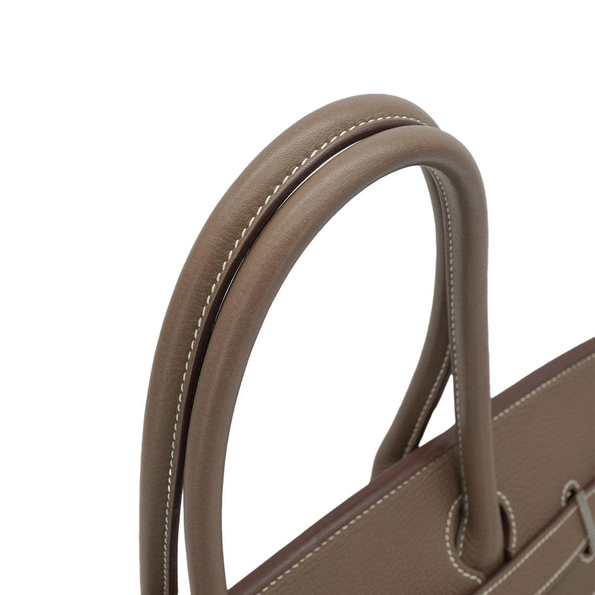 HERMES SHOULDER BIRKIN 42 ETOUPE TAURILLON CLEMENCE HAND SHOULDER BAG 2009 SQUARE M PALLADIUM HARDWARE 90335583