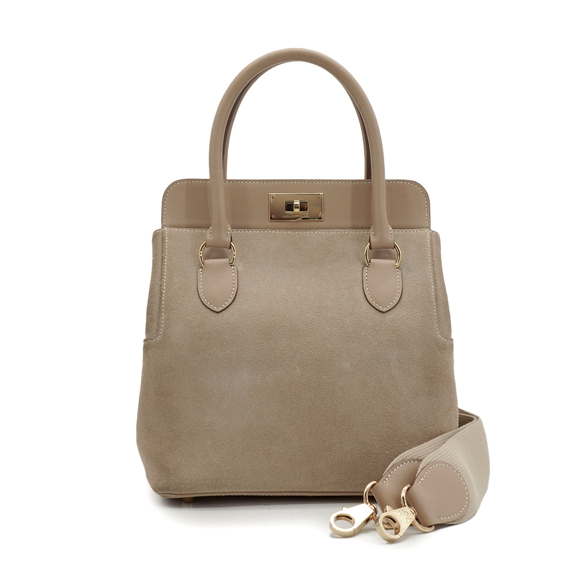 HERMES TOOLBOX 20 ETOUPE DOBRIS 2012 SQUARE P GOLD HARDWARE 90350191