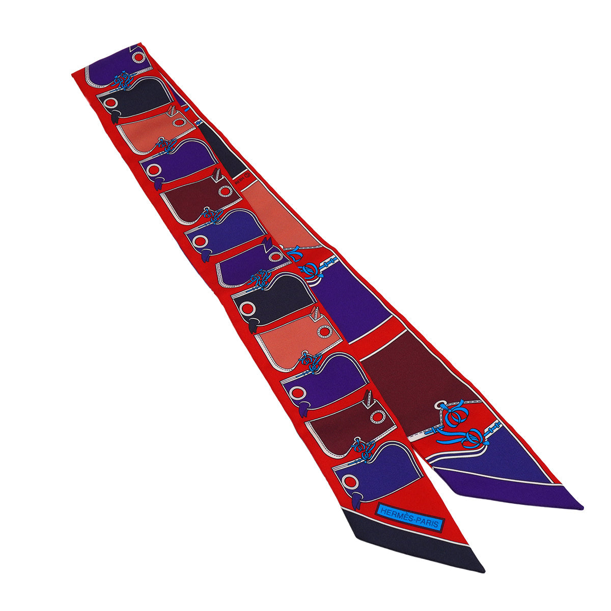 HERMES TWILLY CAMAILS SCARF MULTICOLOR SILK 90332591