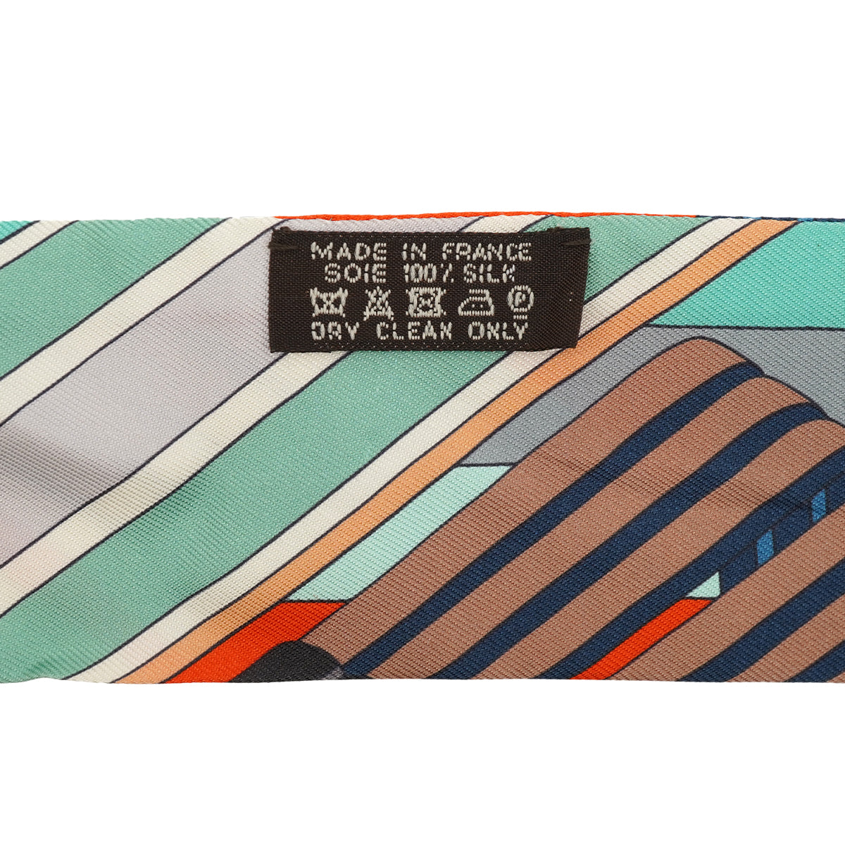 HERMES TWILLY SANGLES EN ZIGZAG SCARF MULTICOLOR SILK 90328692