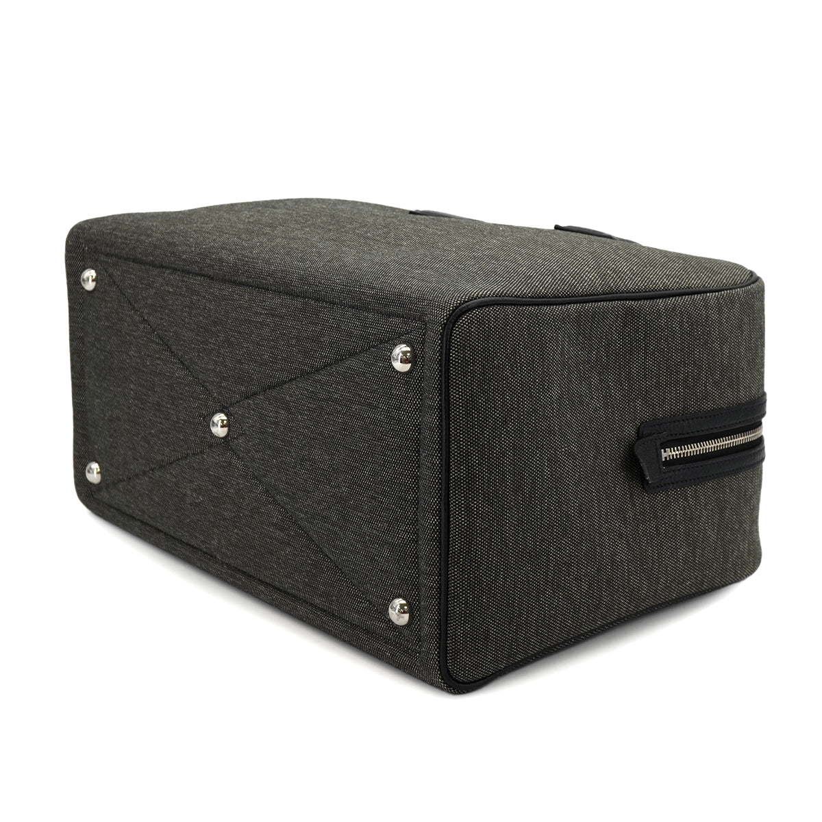 HERMES VICTORIA2 43 BLACK GRAY TOILE TECHNIQUE TAURILLON CLEMENCE 2015 T STAMP 90331369