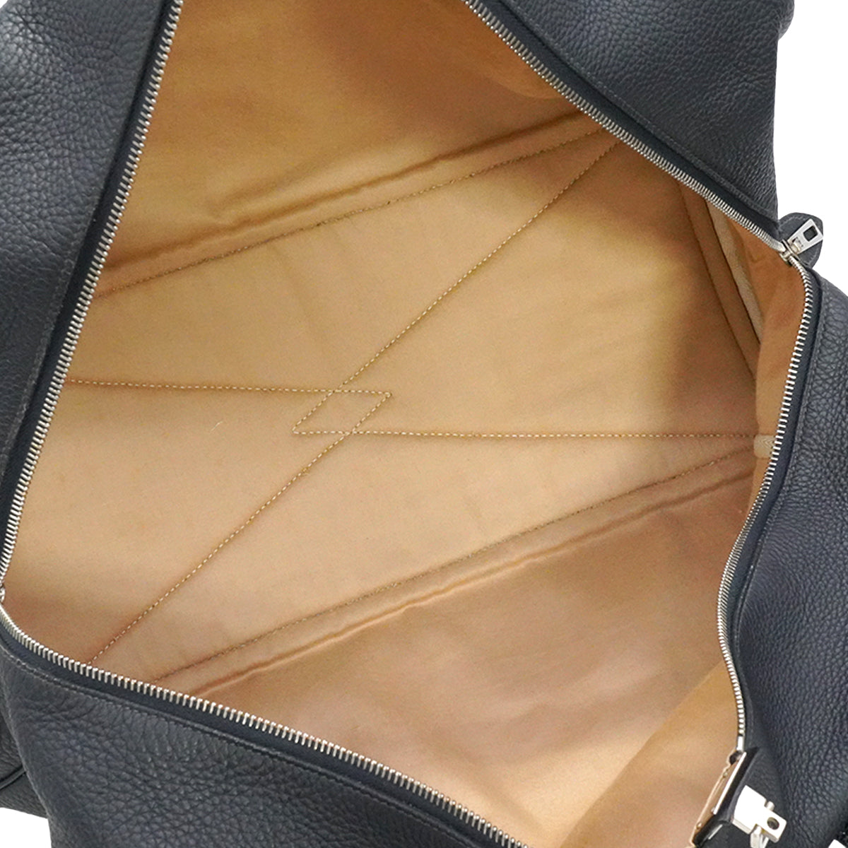 HERMES VICTORIA 45 BLUE INDIGO TAURILLON CLEMENCE HAND BAG 2001 SQUARE E PALLADIUM HARDWARE 90334296
