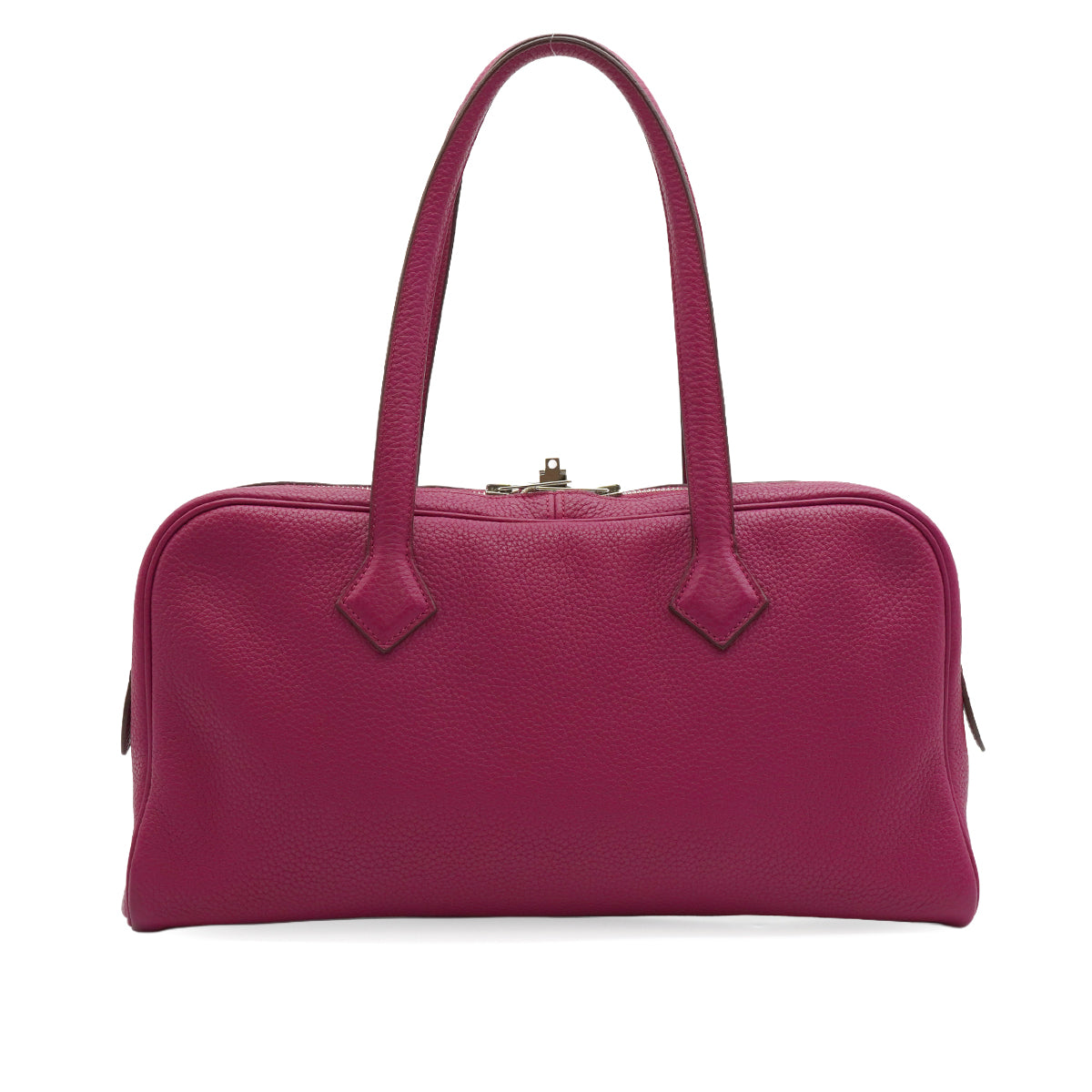 HERMES VICTORIA ELAN 38 TOSCA TAURILLON CLEMENCE HAND BAG 2011 SQUARE O PALLADIUM HARDWAR 90338301
