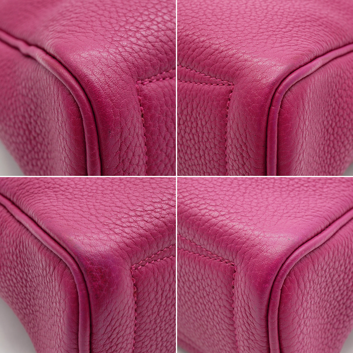 HERMES VICTORIA ELAN 38 TOSCA TAURILLON CLEMENCE HAND BAG 2011 SQUARE O PALLADIUM HARDWAR 90338301