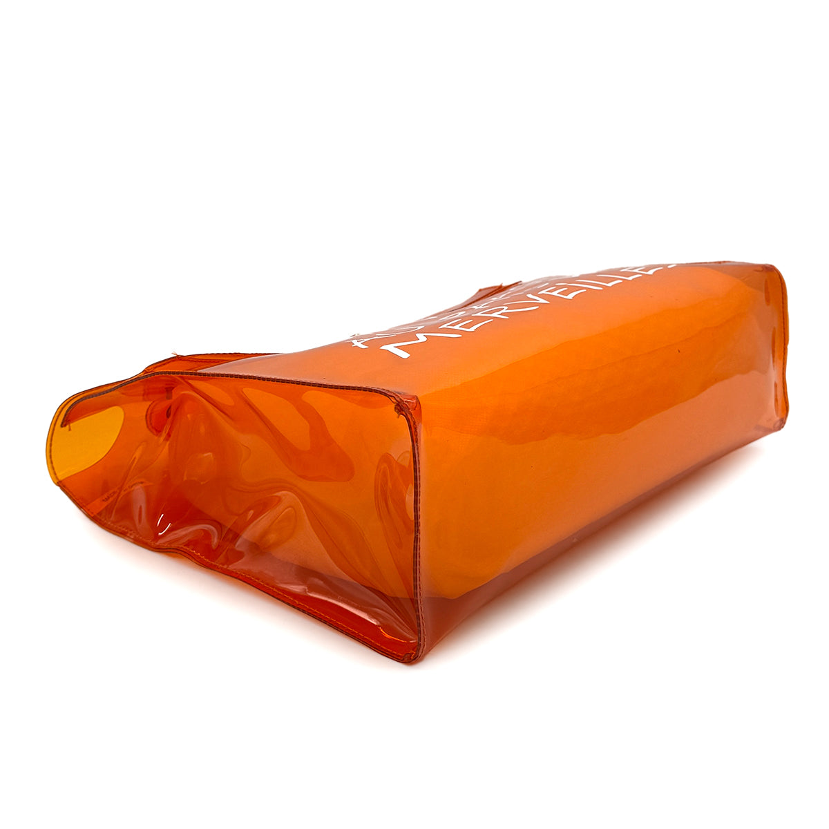 HERMES VINYL KELLY SOUVENIRDEL' EXPOSITION 1998 ORANGE VINYL HAND BAG 90322289