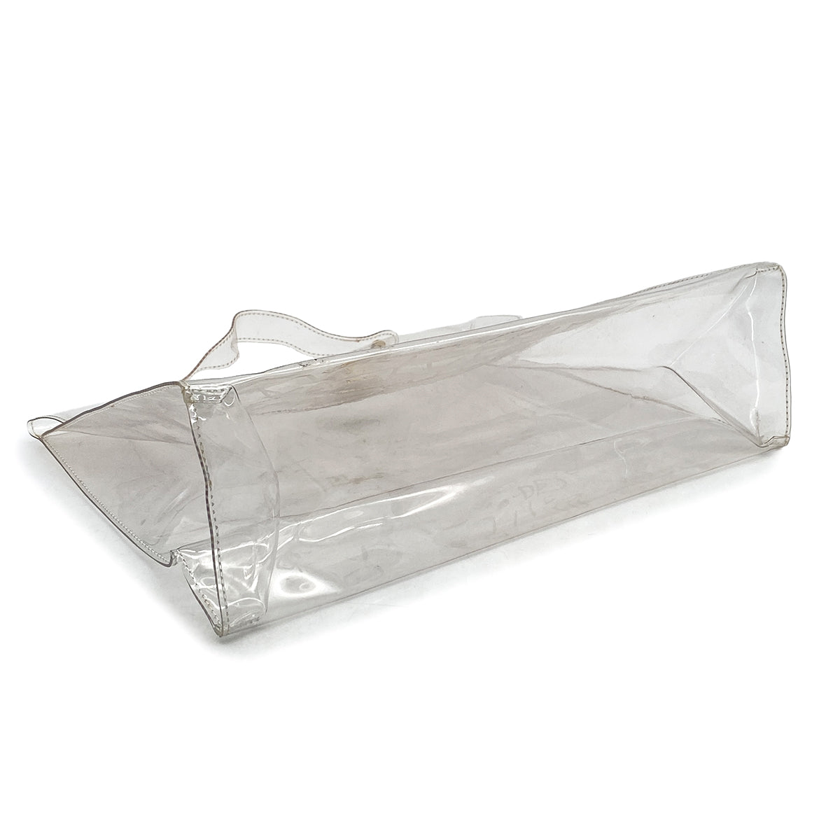 HERMES VINYL KELLY SOUVENIR DE L' EXPOSITION 1997 CLEAR HAND BAG GOLD HARDWARE 90327389