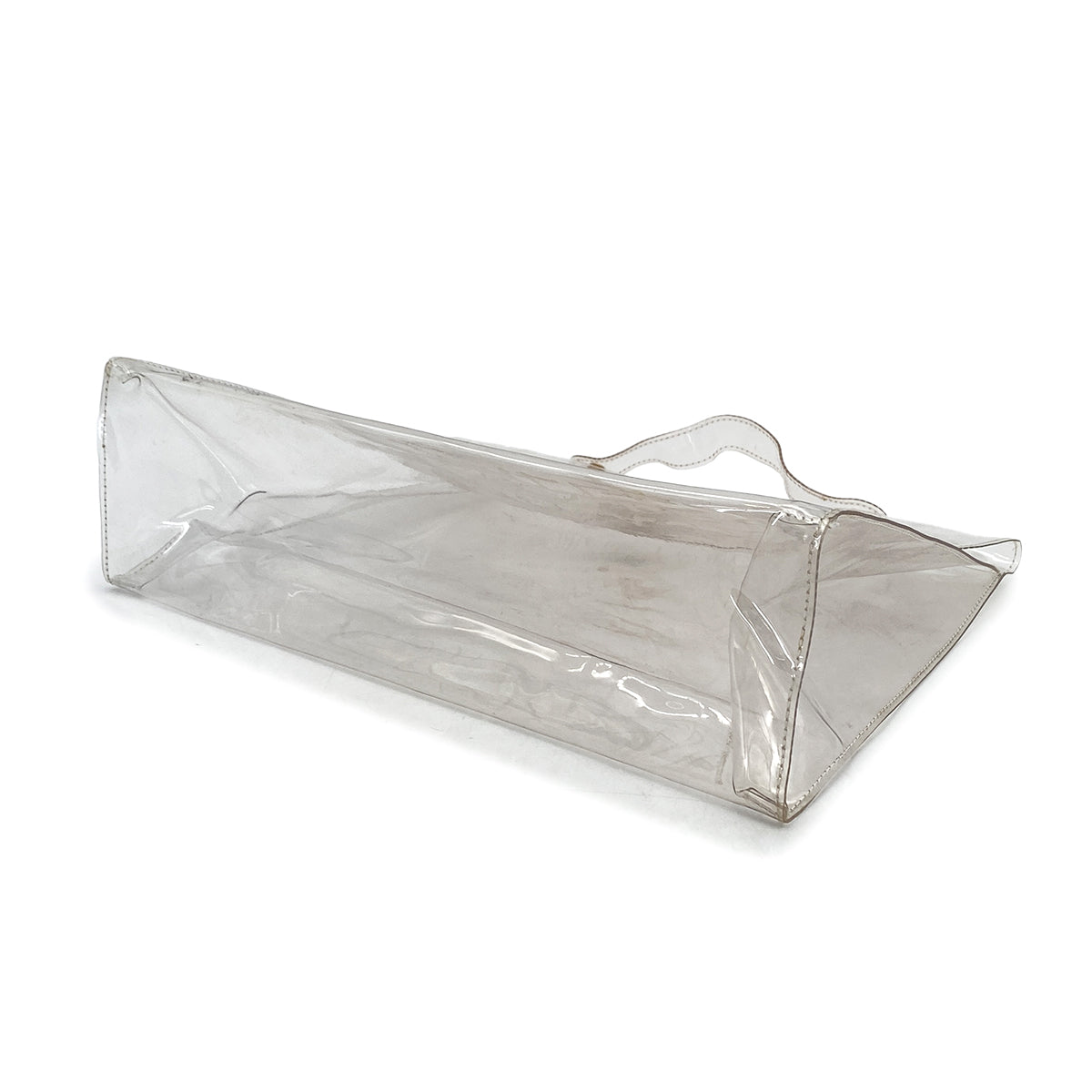 HERMES VINYL KELLY SOUVENIR DE L' EXPOSITION 1997 CLEAR HAND BAG GOLD HARDWARE 90327389
