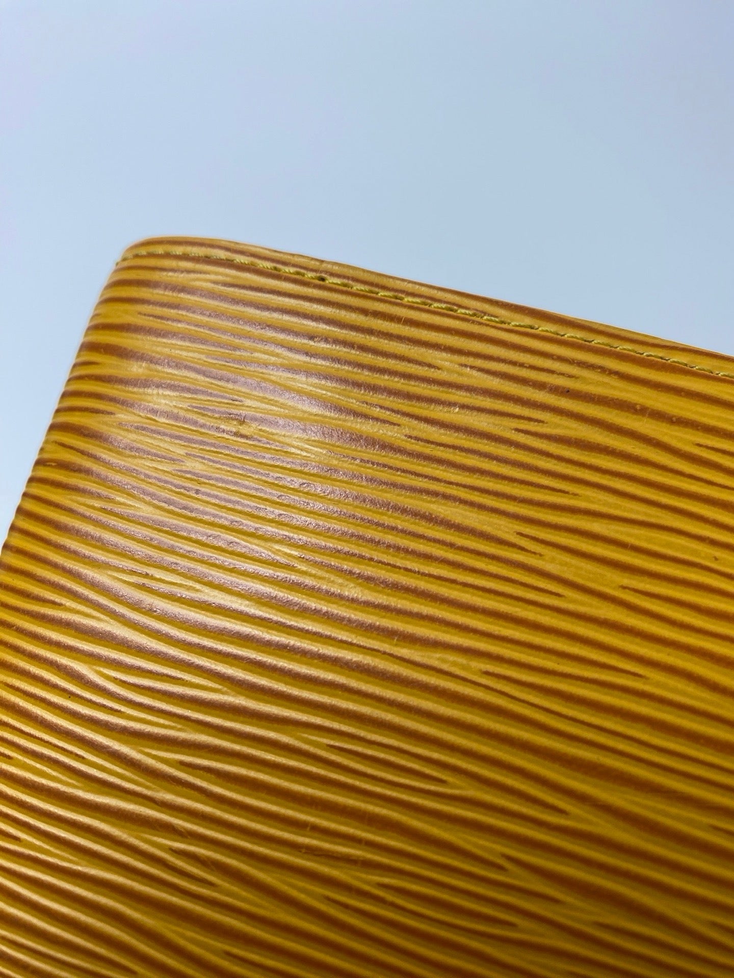 Louis Vuitton Epi six-ring agenda cover detail
