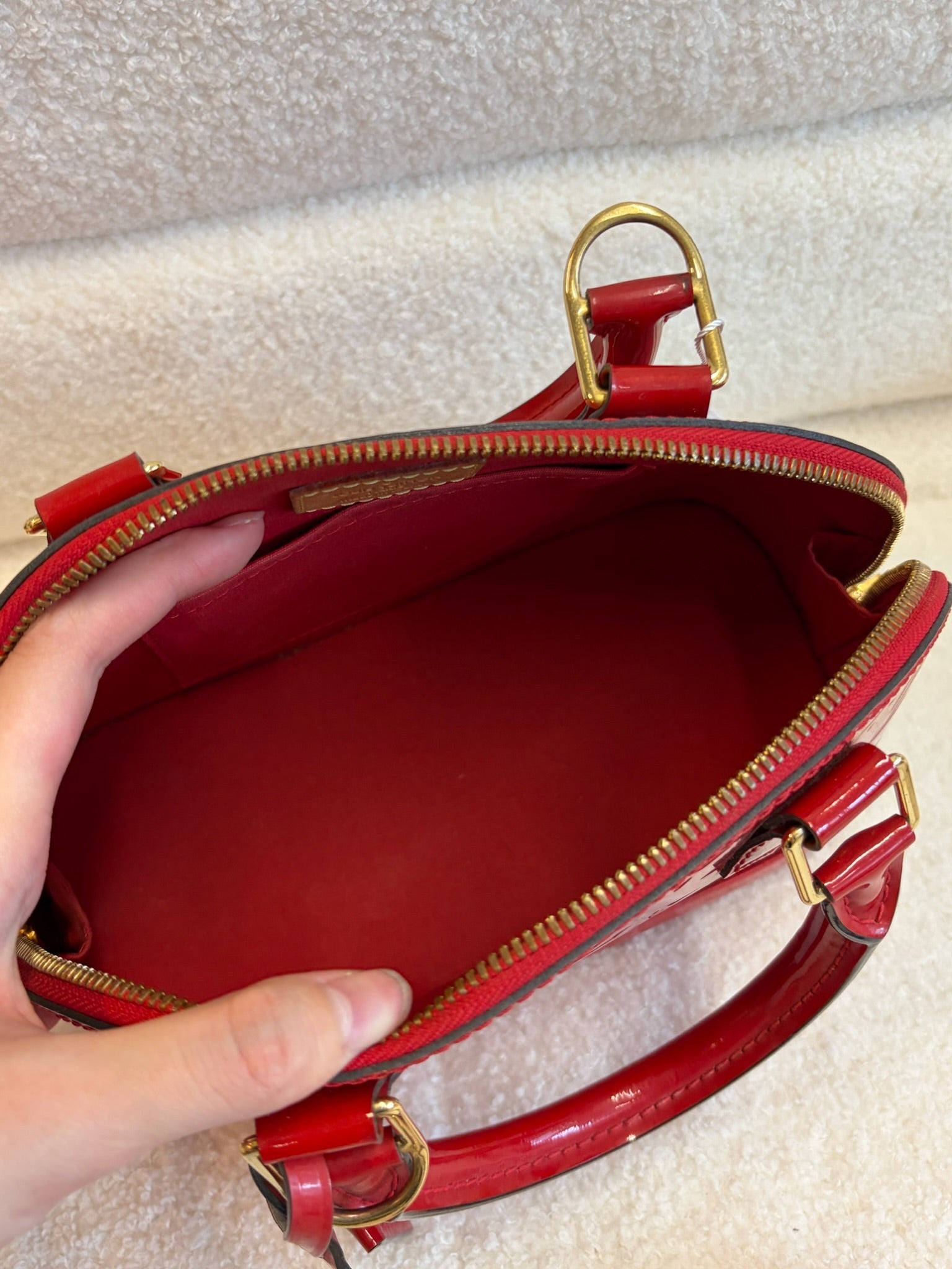 Louis Vuitton Alma BB red image 7