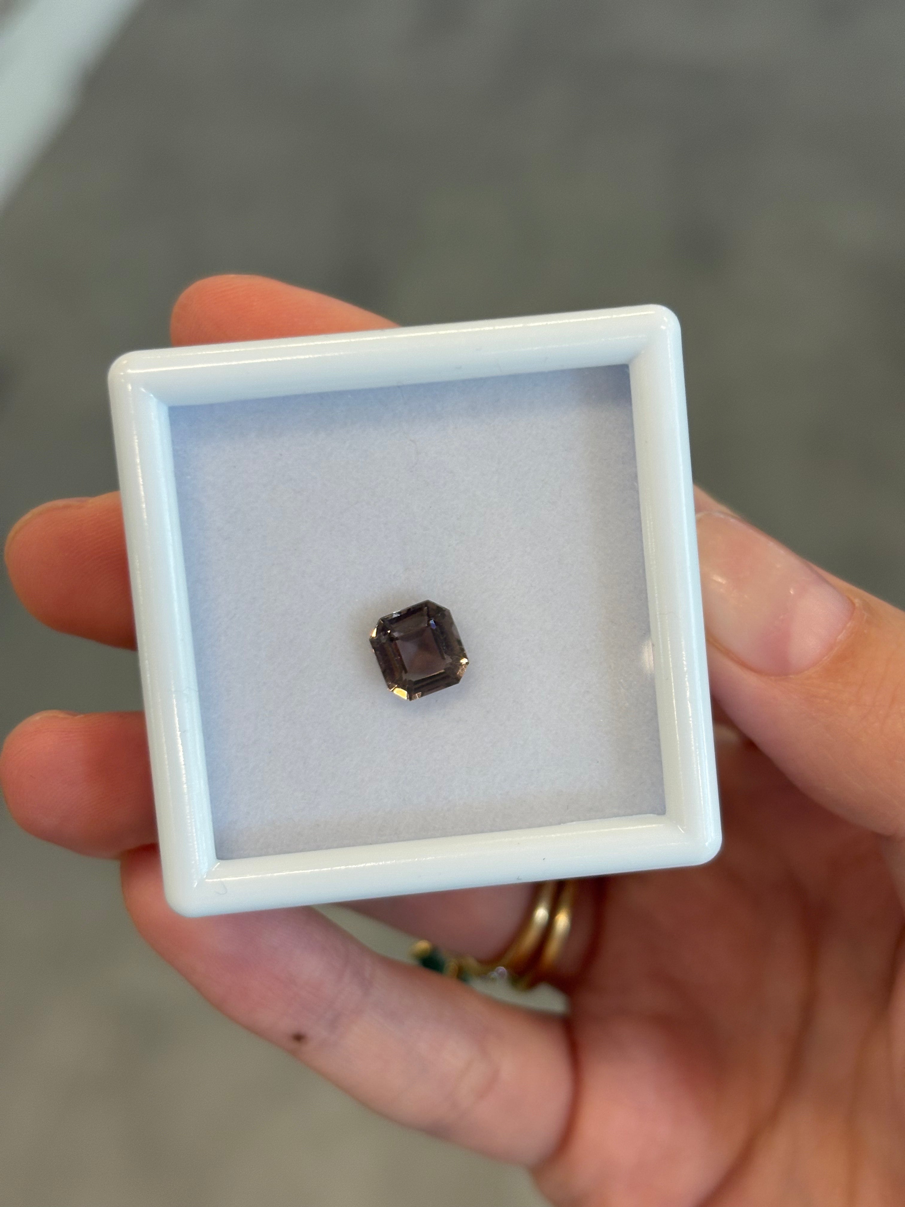 1.25ct Chocolate Tourmaline Asscher DXBCS1332