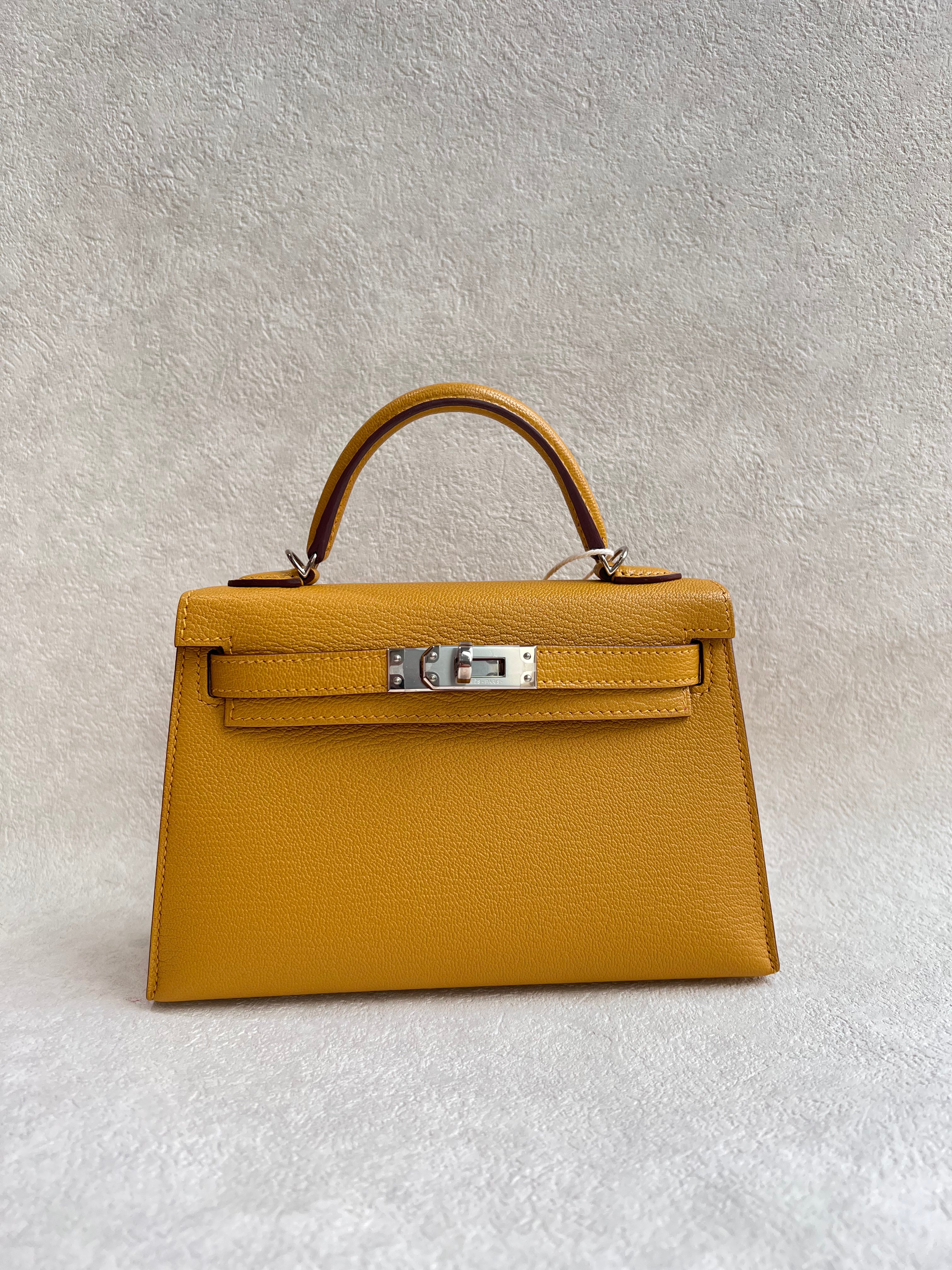 Hermes Mini Kelly Jaune Ambre SYCYB1099