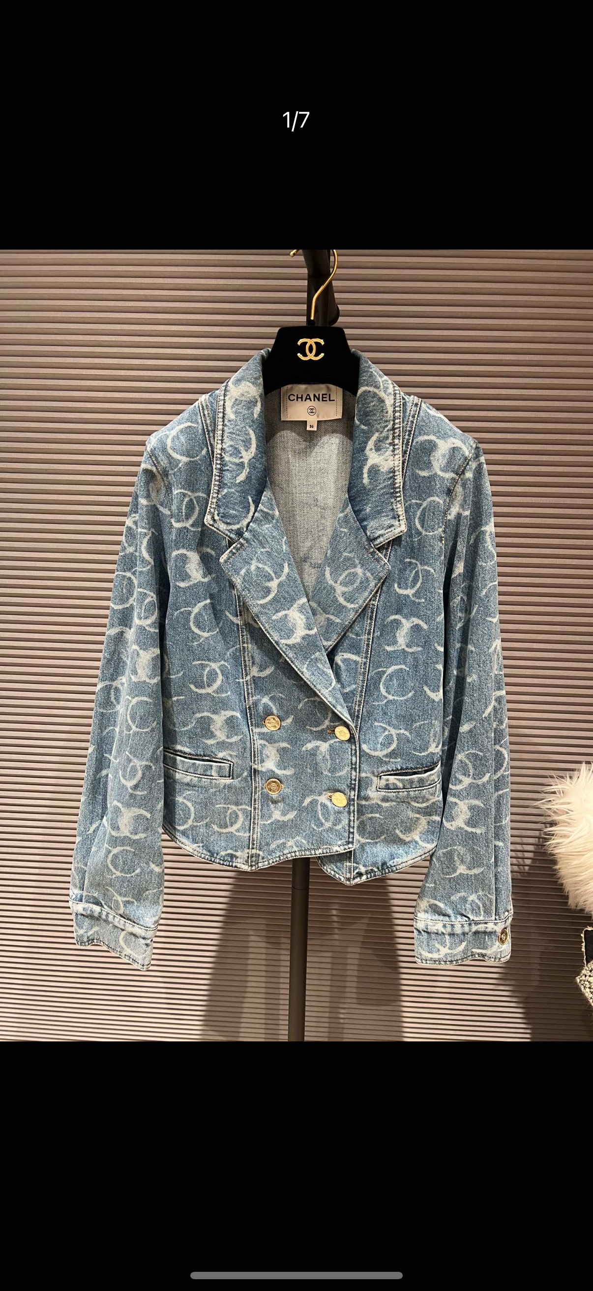 CHANEL 23B denim jacket FT101591