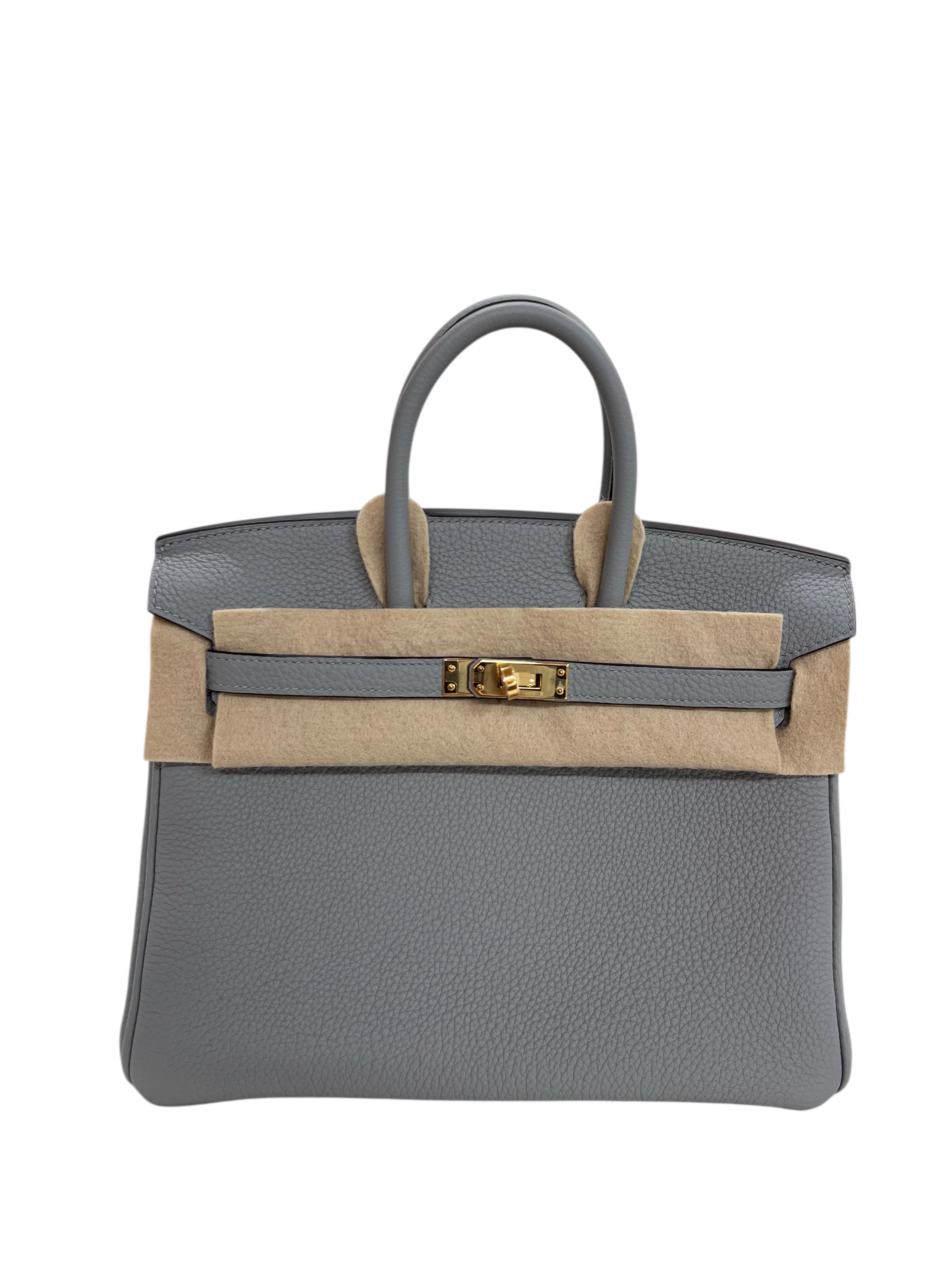 Hermes Birkin 25 Blue Glacier Togo GHW #W SKCJB-212779