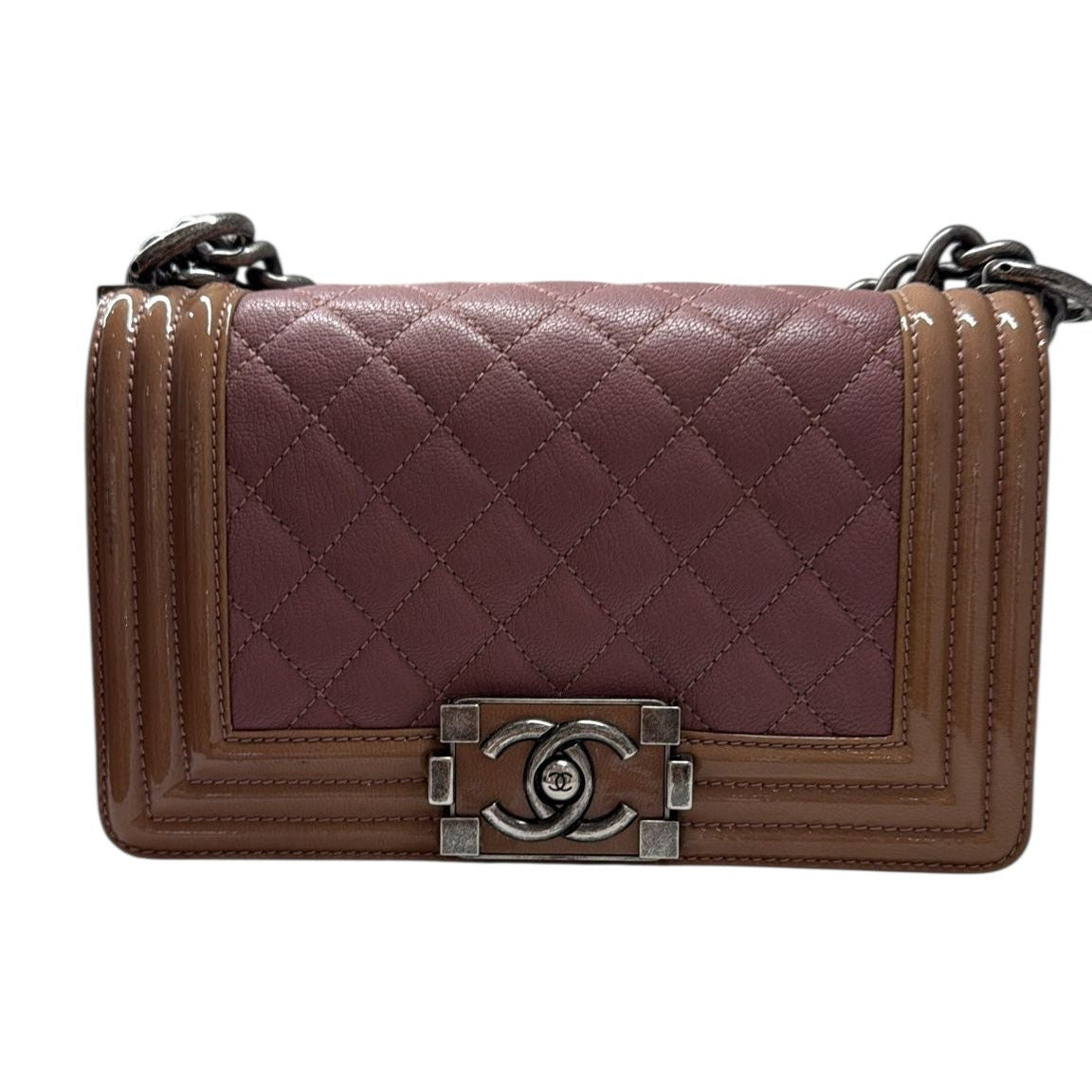 Chanel 2-Tone Small Lambskin Boy Bag